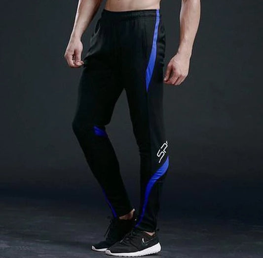 Men's Football Training Pants – Lightweight Athletic Tracksuit Bottoms (Breathable Fiber Blend)