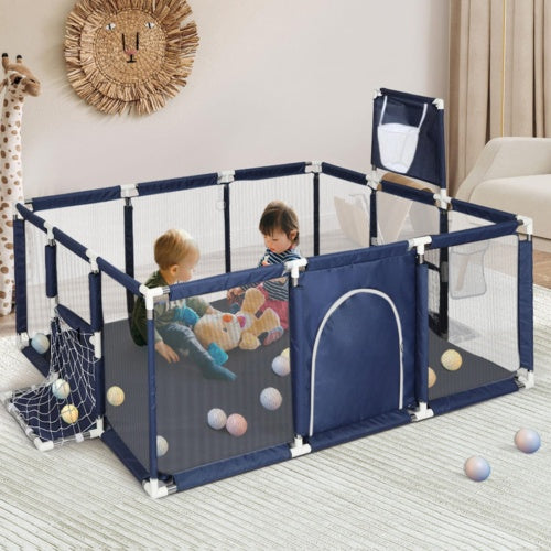 Large Baby Playpen Children Toddler Kids Indoor Play Pen   Balls Pool Basket