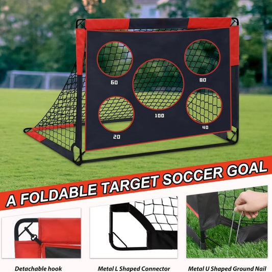 Portable Football Goal – 2-in-1 Detachable Soccer Net for Kids & Adults | Training & Backyard Play