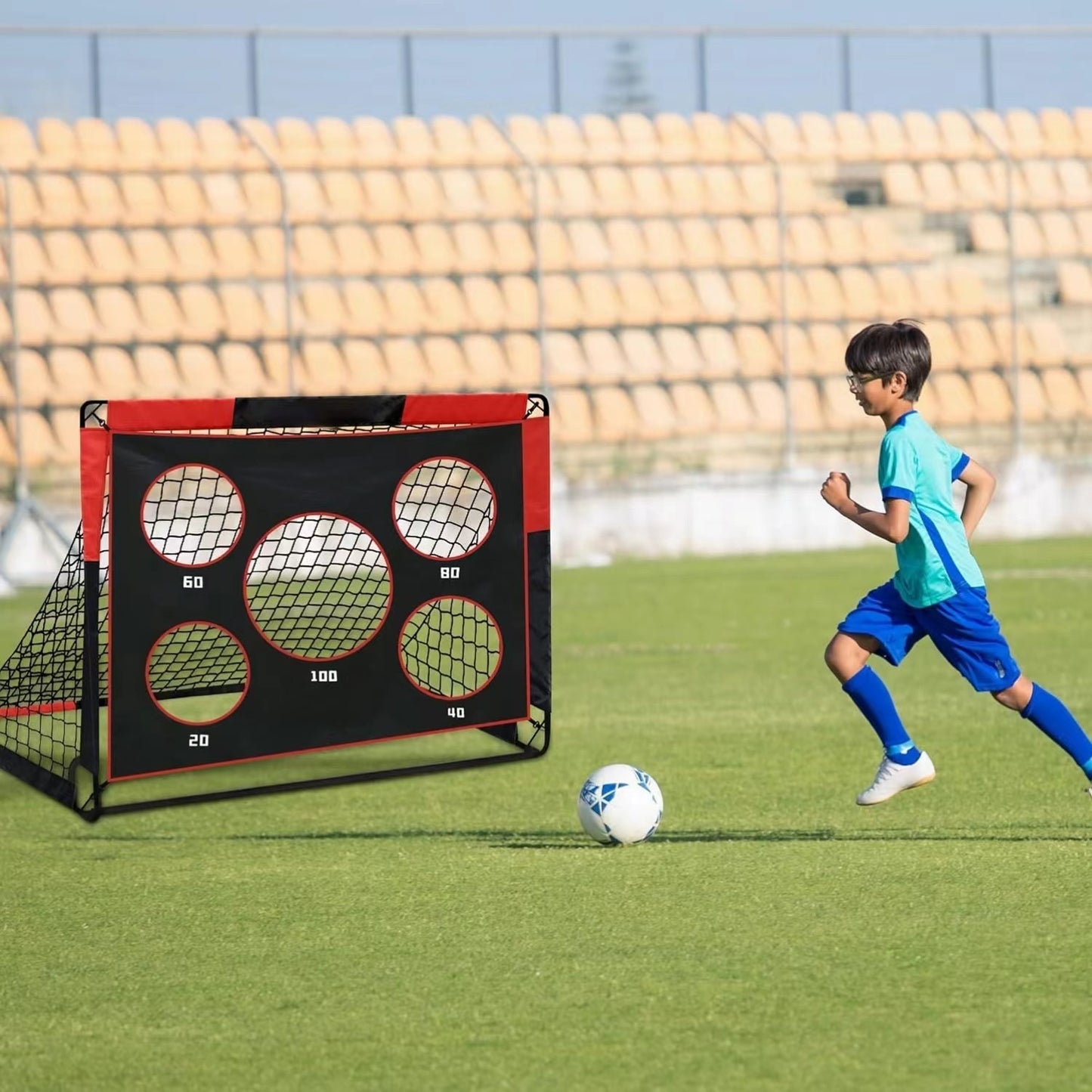 Portable Football Goal – 2-in-1 Detachable Soccer Net for Kids & Adults | Training & Backyard Play