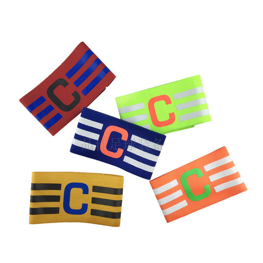Football Captain Armband – Elastic Nylon Band for Kids & Adults (Breathable & Durable