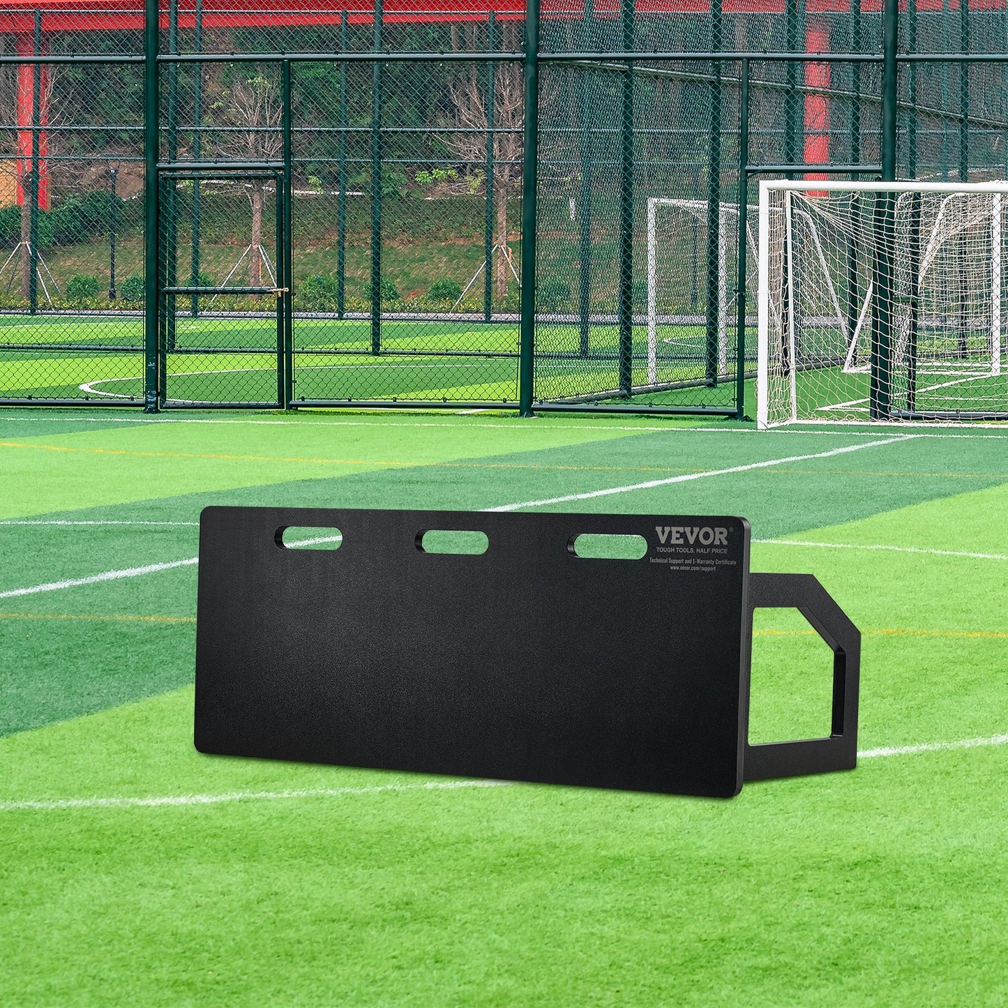 VEVOR Soccer Rebounder Board,  Portable Soccer Wall With 2 Angles Rebound, Foldable HDPE Kickback Rebound Board, Soccer Training Equipment For Kids And Adults, Passing & Shooting Practice